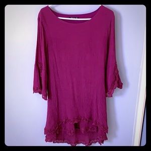 Adorn berry colored dress. Size Medium.